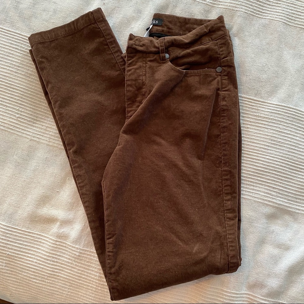 Chadwicks Brown Corduroy High Waist Pants